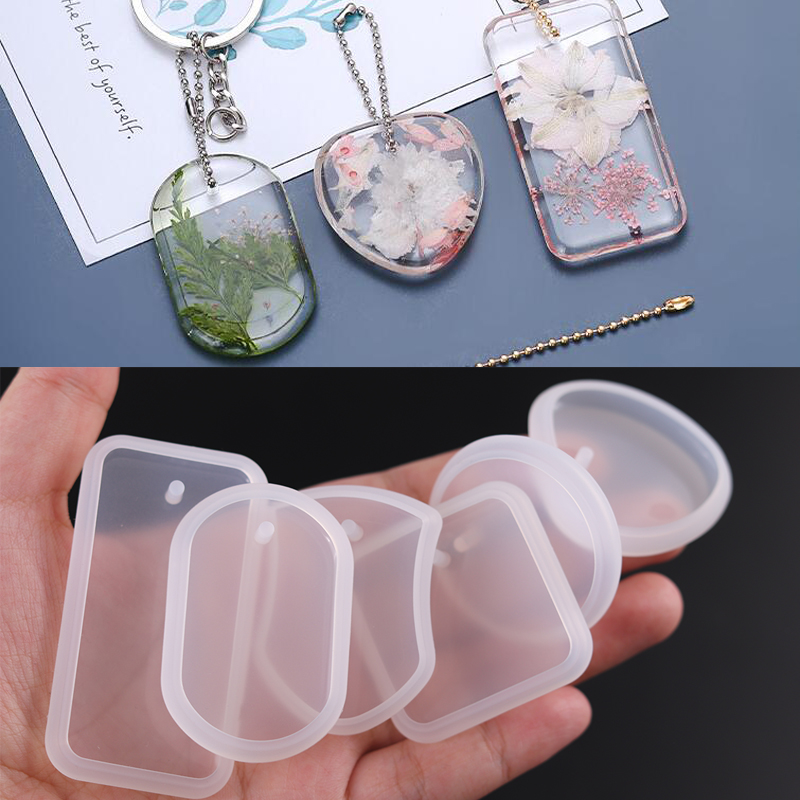 Silicone Epoxy Resin Molds Set - DIY Chaveiro Pingente Silicone Mold Set,