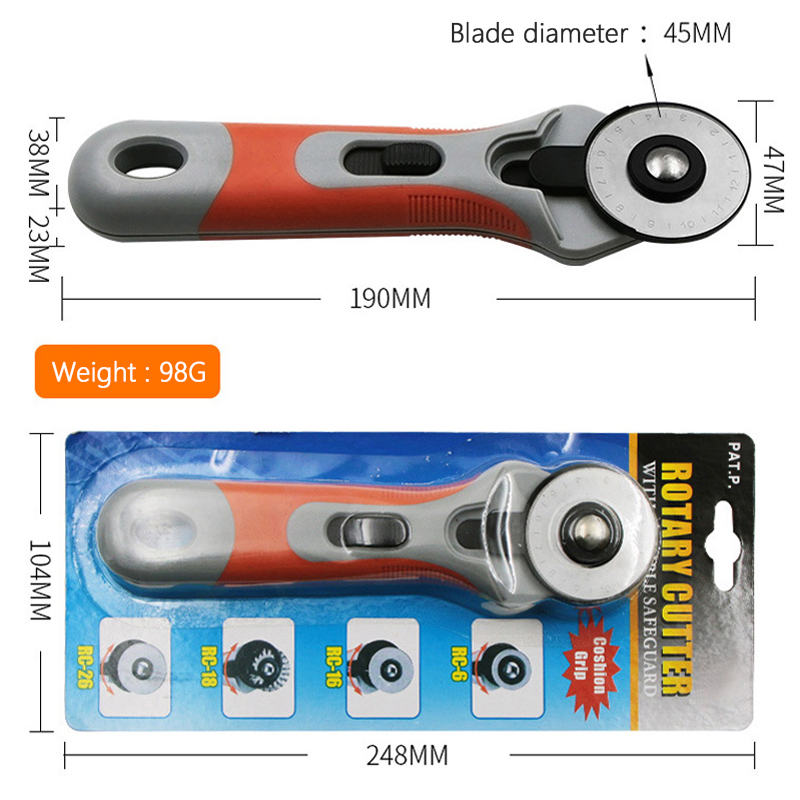 Cortador de artesanato de cour - Rotary Cutter For Fabric 45Mm avaliação e preço