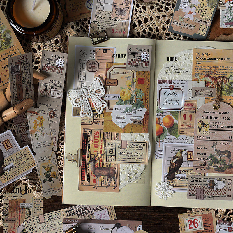 Vintage Material Papel Decorat - Vintage Junk Journal Scrapbooking Paper avaliação e preço