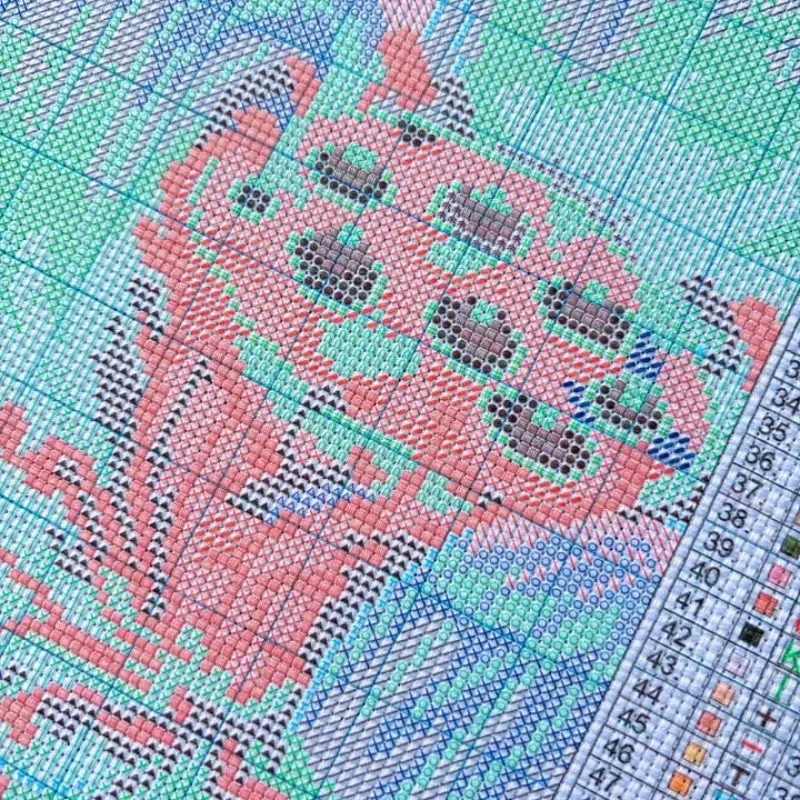 |   Kit de bordado em ponto cr - Cross Stitch Stamped Kits Beginners avaliação e preço