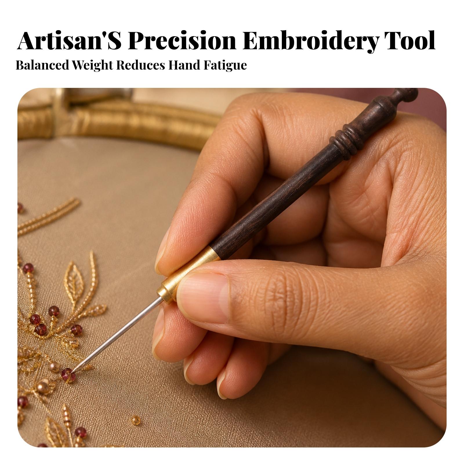 Agulha de Bordado Ergonômica c - Wooden Crochet Hooks Ergonomic Handle avaliação e preço