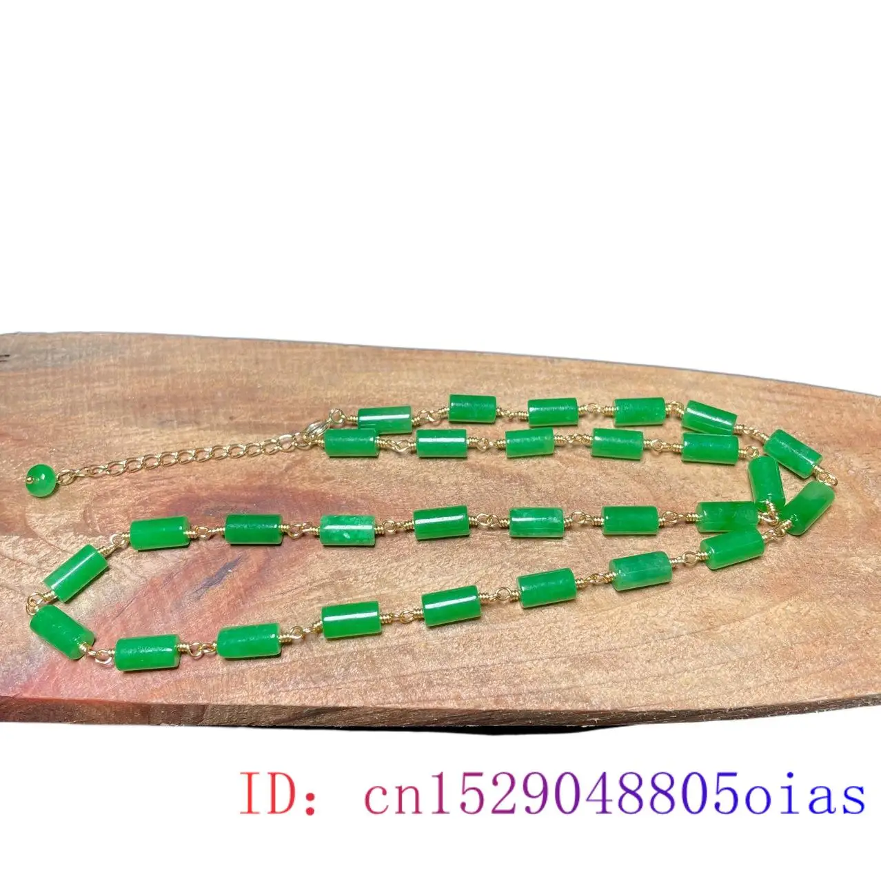 Colar de contas de jade verde  - Beading avaliação e preço