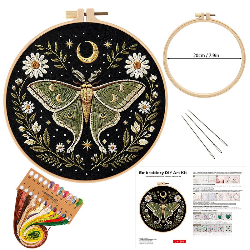 Kit DIY de Bordado de Borbolet - Cross Stitch Stamped Kits Beginners avaliação e preço