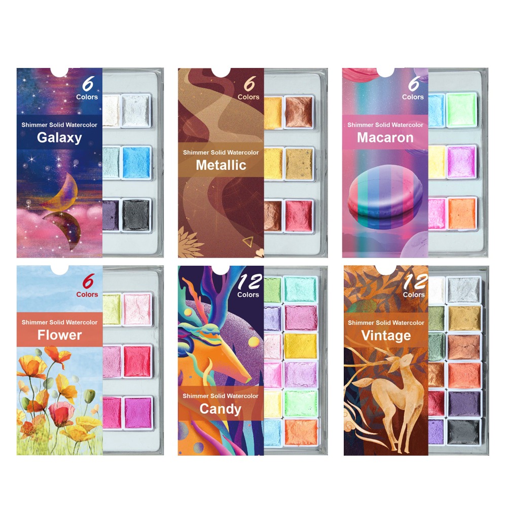 Conjunto de pintura aquarela s - Watercolor Paint Set Solid Pigment avaliação e preço