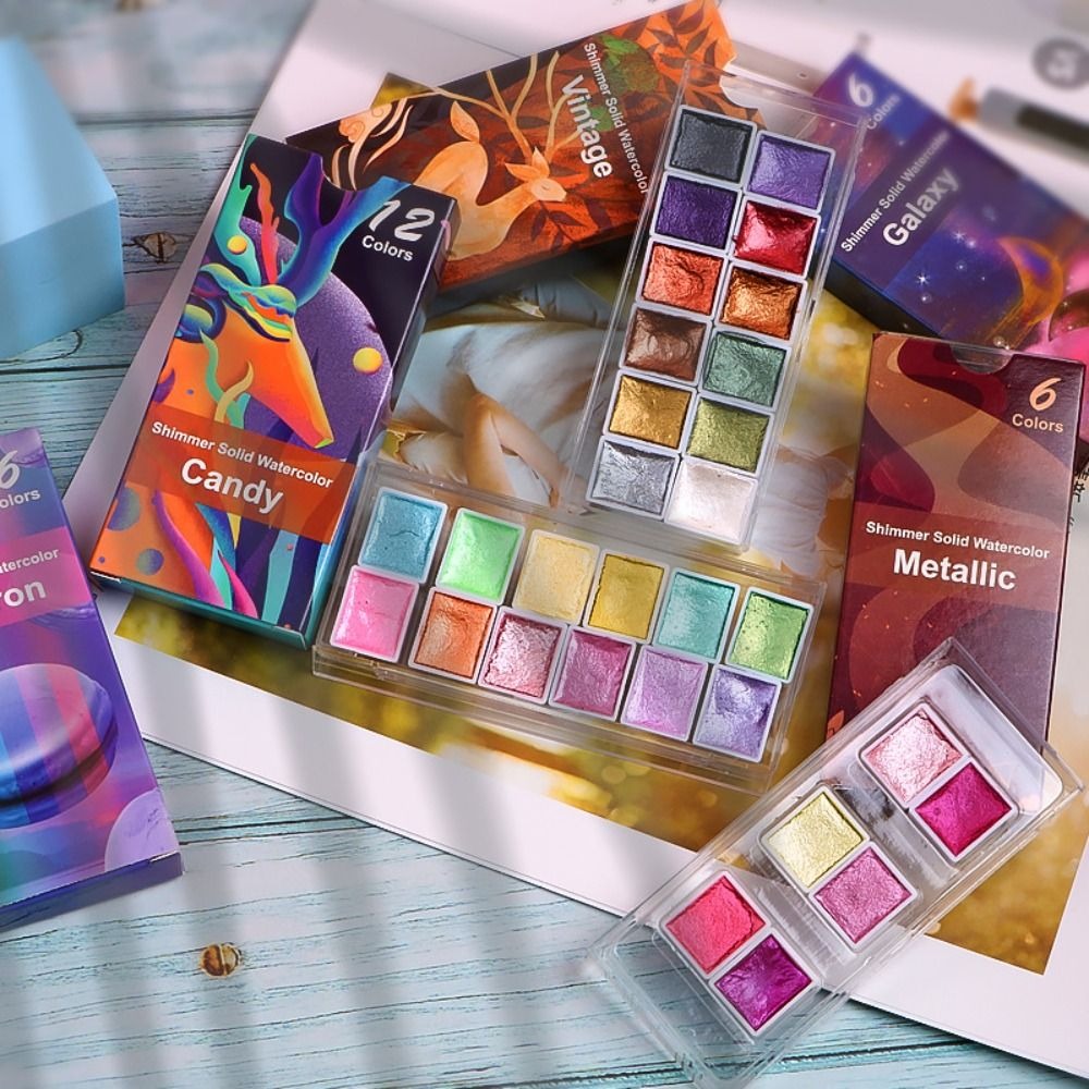 Conjunto de pintura aquarela s - Watercolor Paint Set Solid Pigment avaliação e preço