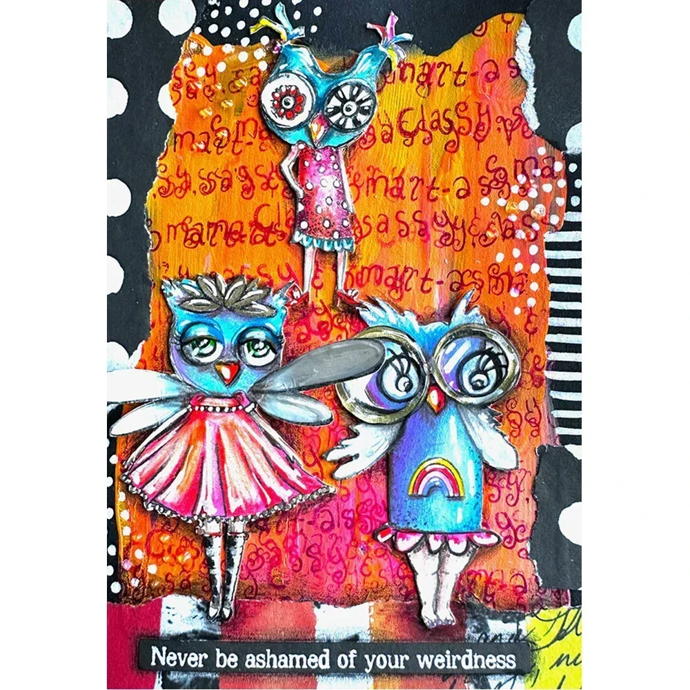 Madam Owl Signature Cool Colle - Clear Silicone Stamps For Card Making avaliação e preço