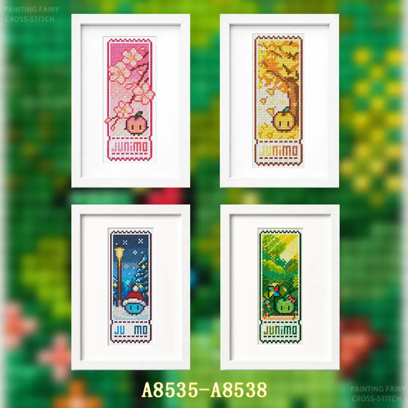 [Série Quatro Estações] Kit de - Cross Stitch Stamped Kits Beginners avaliação e preço