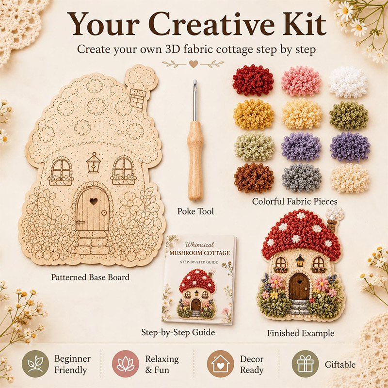 Kit DIY de Arte Poke 3D Casa C - Sewing avaliação e preço