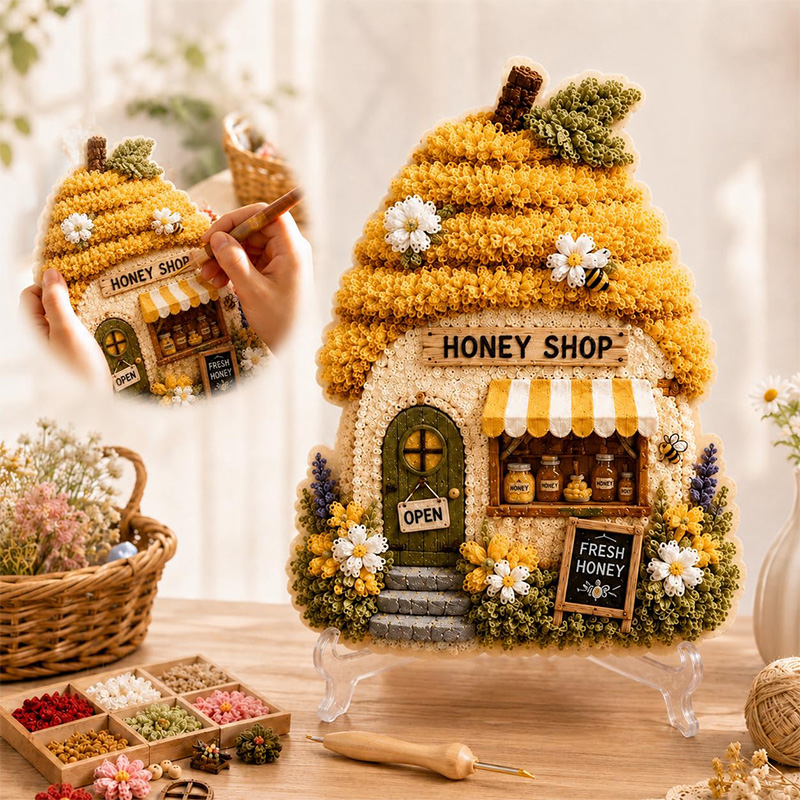 Kit DIY de Arte Poke 3D Casa C - Sewing avaliação e preço