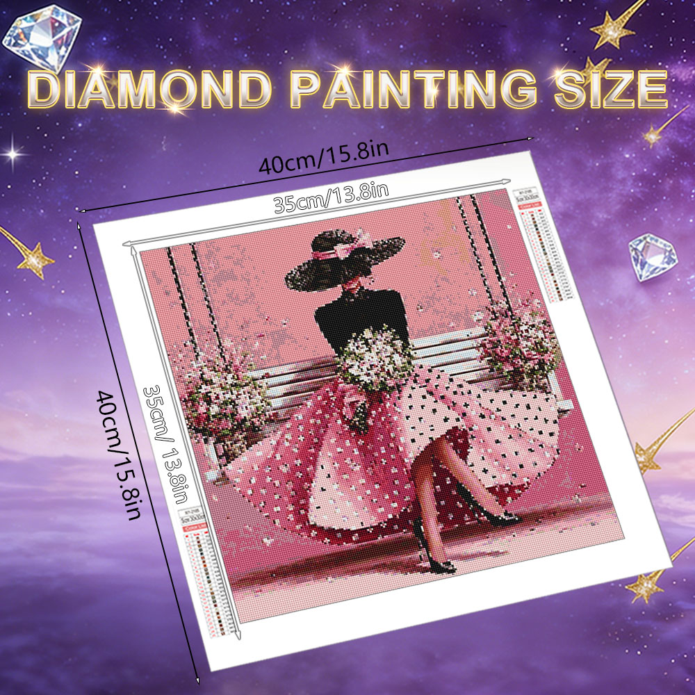 Pintura em Diamante HUACAN, Re - 5D Diamond Painting Kit Full Drill avaliação e preço