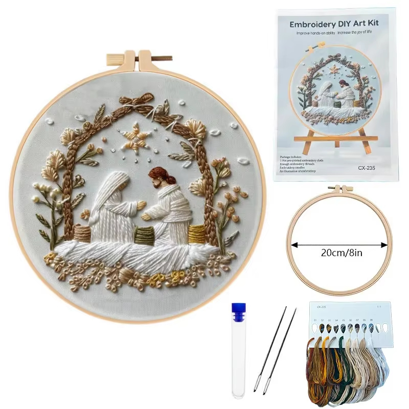 Kit de bordado de natal de nas - Cotton Embroidery Thread Skeins avaliação e preço