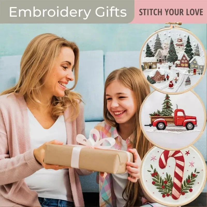 Kit inicial para bordados manu - Cross Stitch Stamped Kits Beginners avaliação e preço