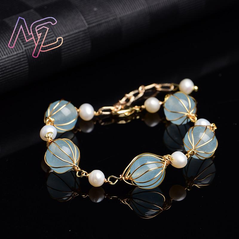 Azul natural jade grânulo brin - Beading avaliação e preço