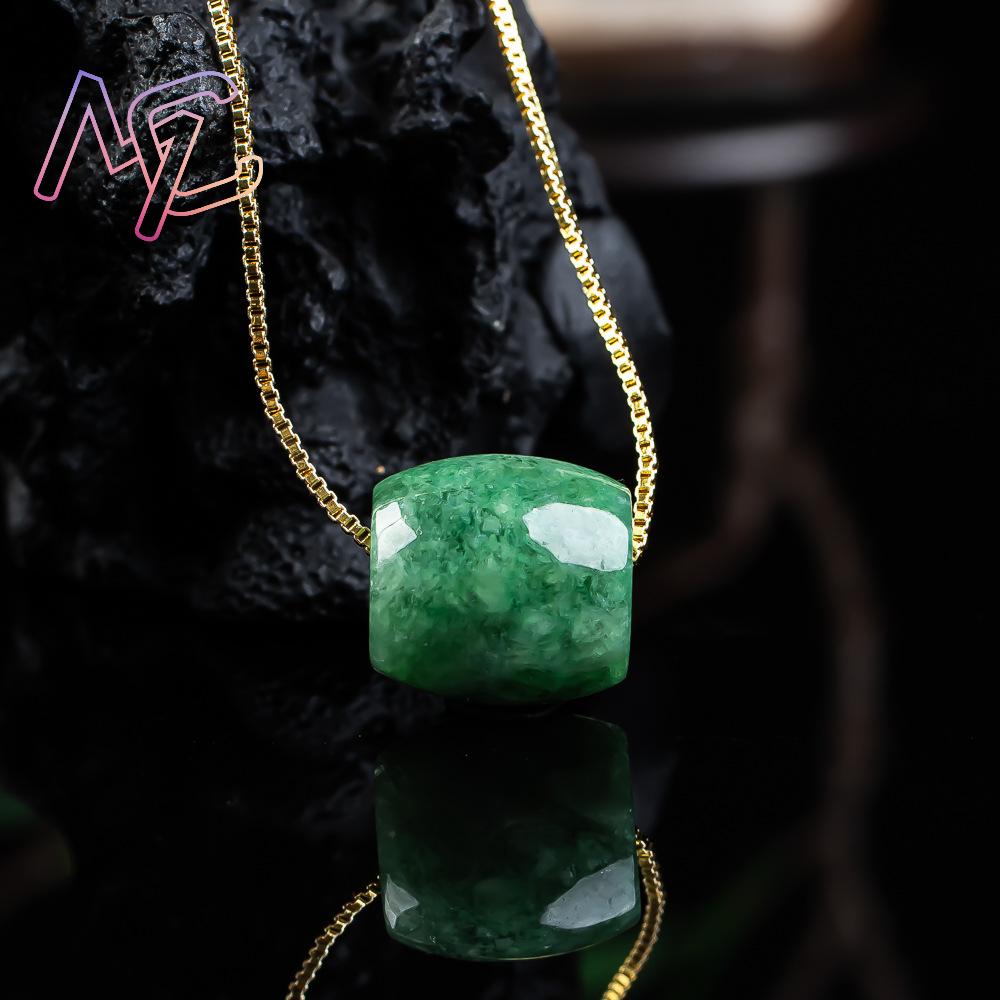Natural real jade grânulo ping - Beading avaliação e preço
