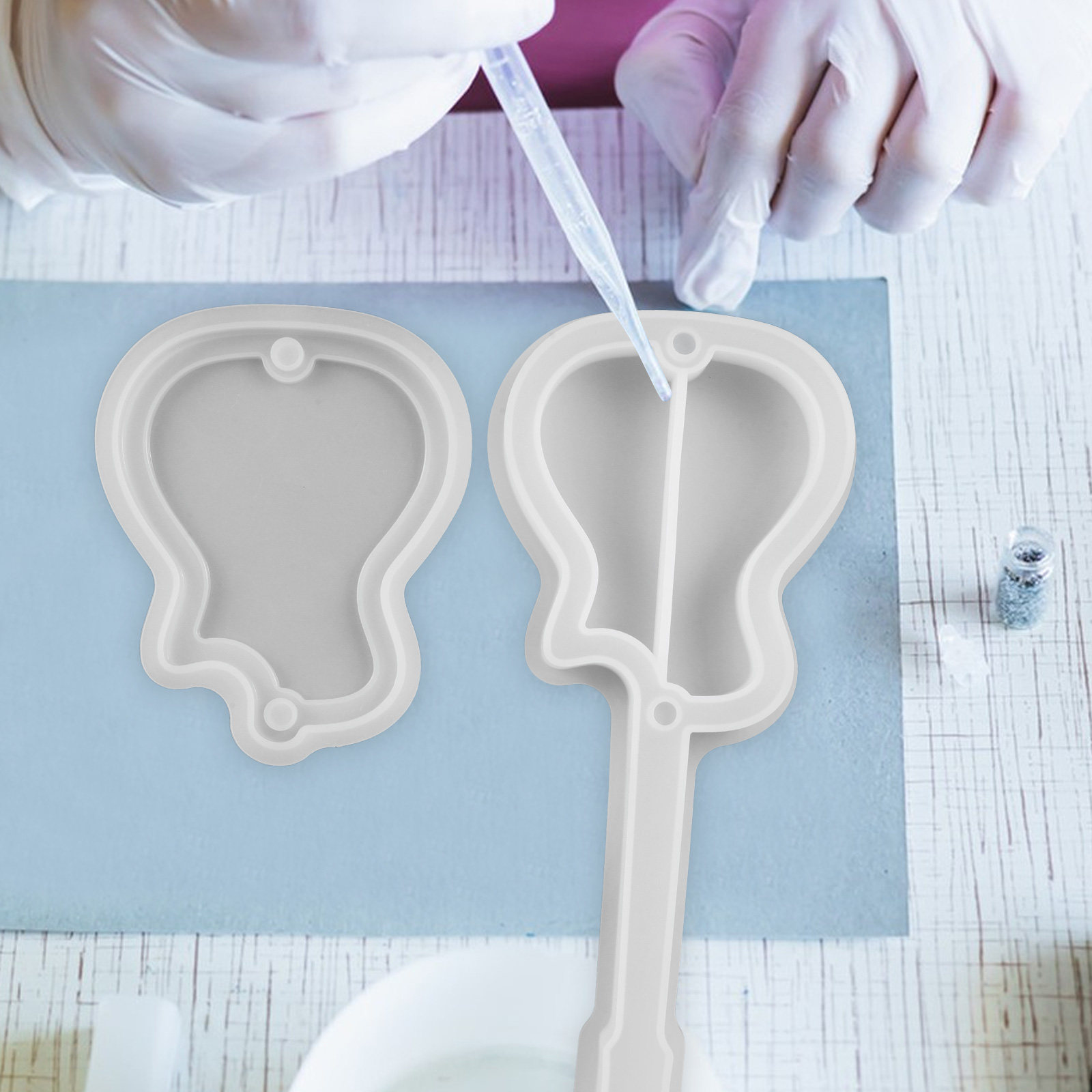Conjunto de moldes de silicone - Silicone Epoxy Resin Molds Set avaliação e preço