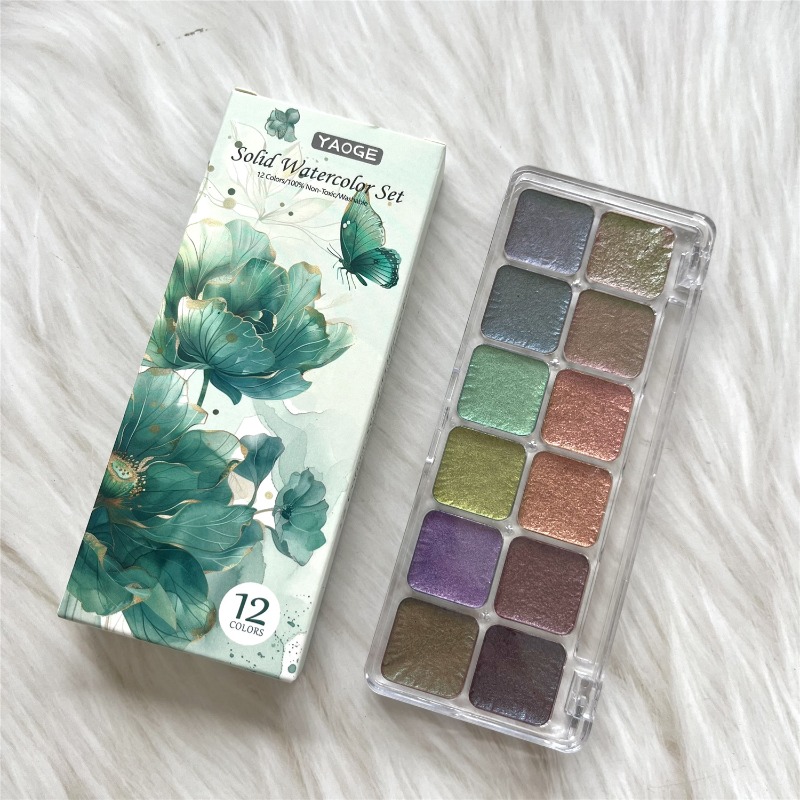 Tinta Aquarela Sólida Camaleão - Watercolor Paint Set Solid Pigment avaliação e preço
