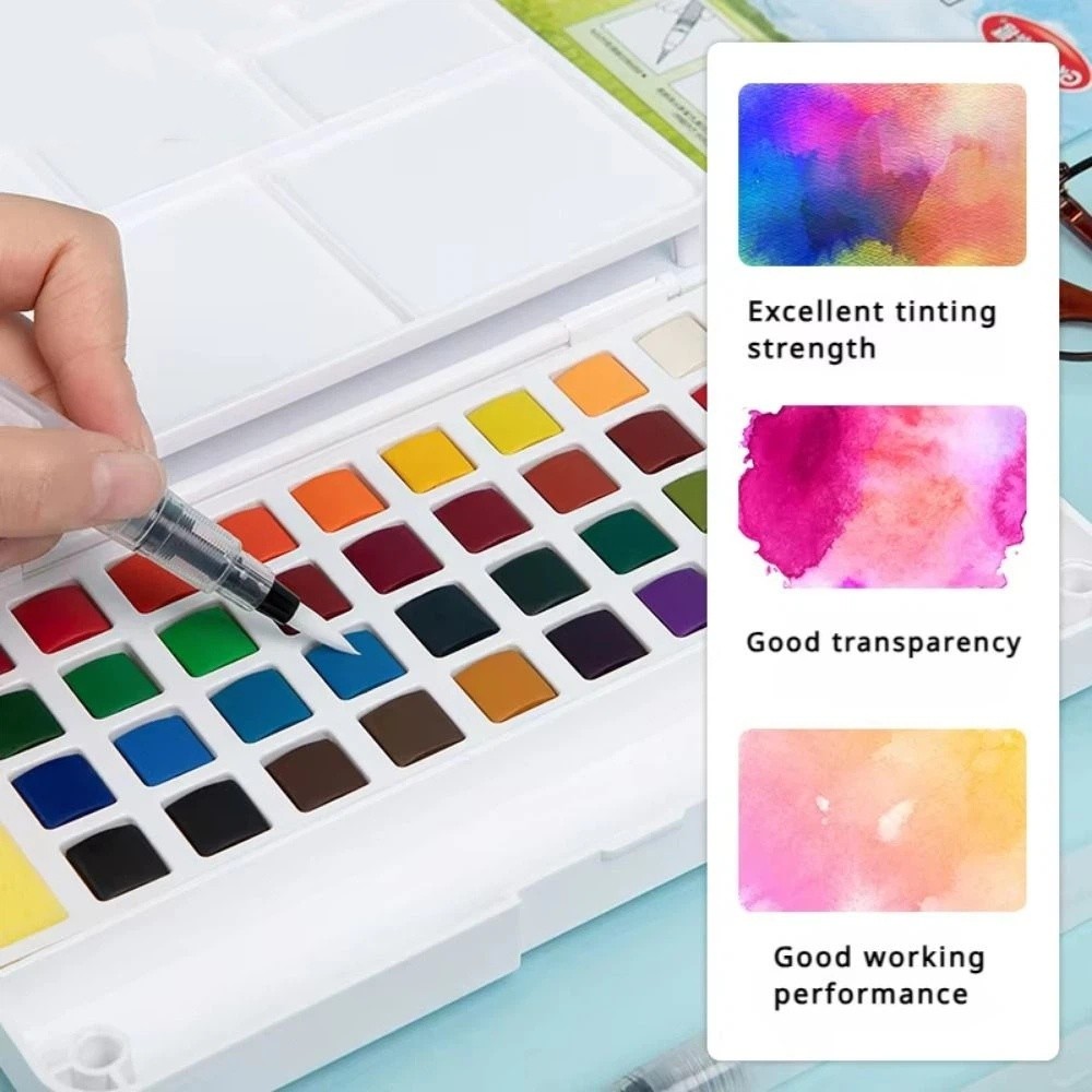Conjunto de tintas de aguarela - Watercolor Paint Set Solid Pigment avaliação e preço