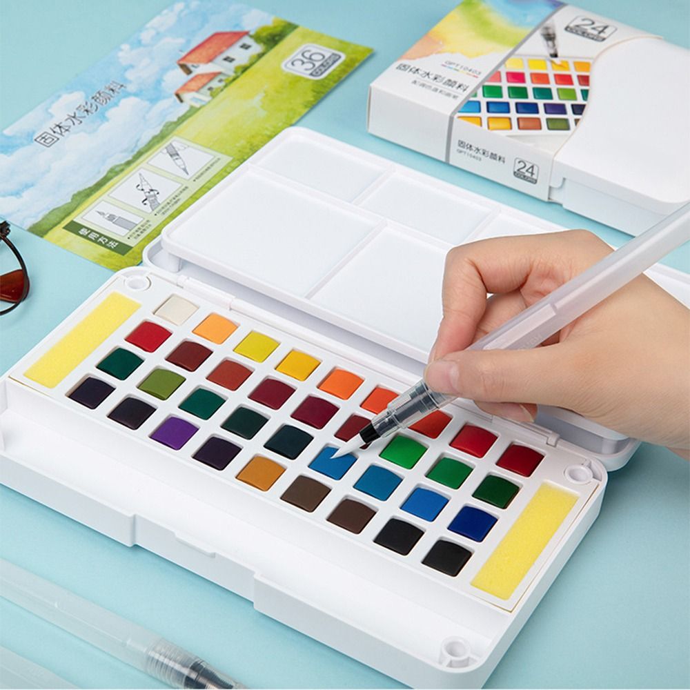 Conjunto de tintas de aguarela - Watercolor Paint Set Solid Pigment avaliação e preço