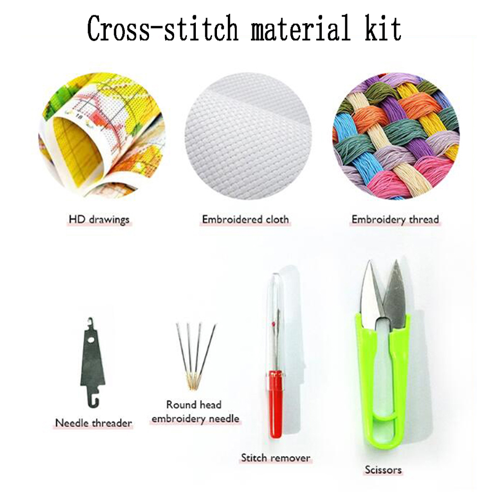 Kit Bordado Ponto Cruz, Casa d - Cotton Embroidery Thread Skeins avaliação e preço