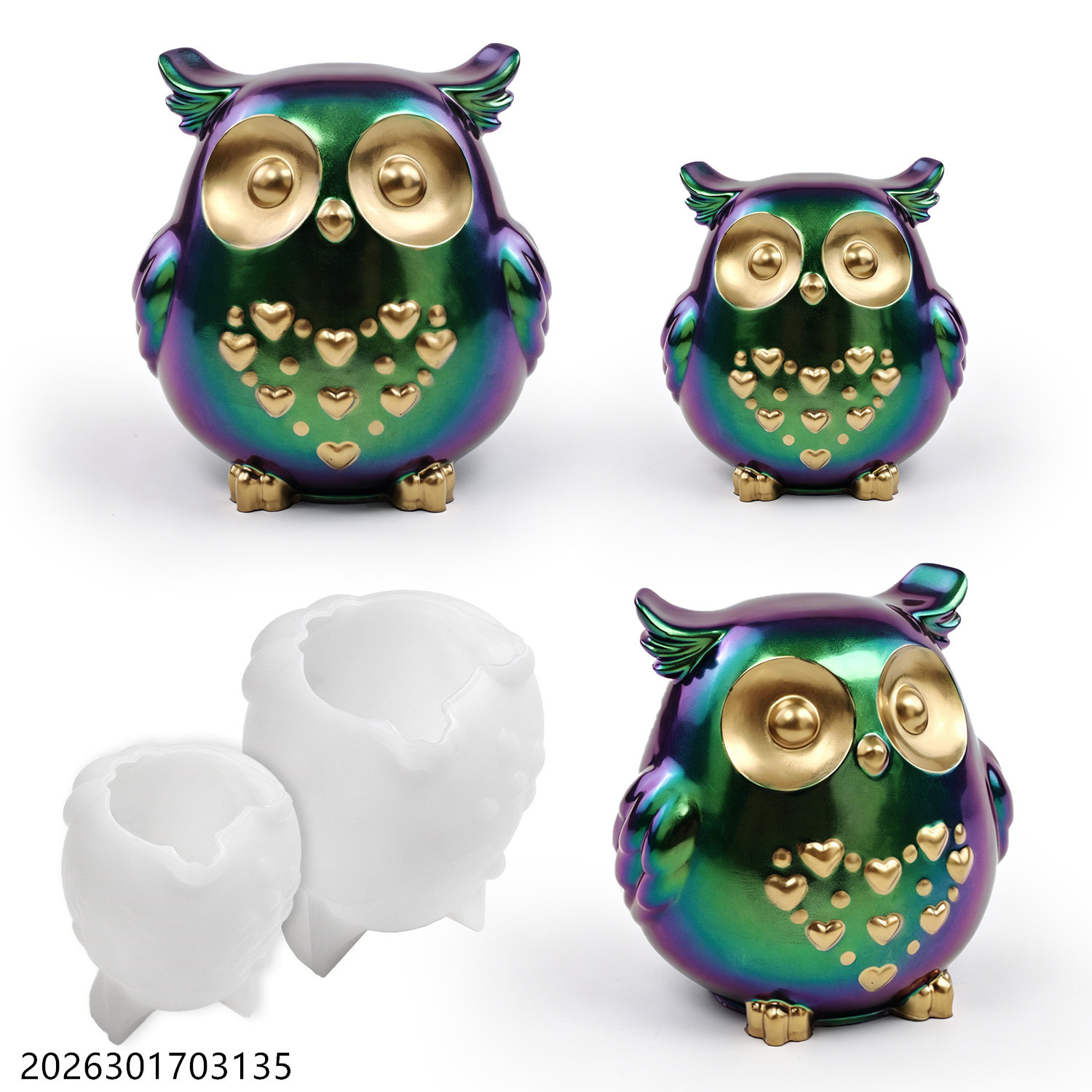 Molde de Silicone Coruja 3D em - Silicone Epoxy Resin Molds Set avaliação e preço