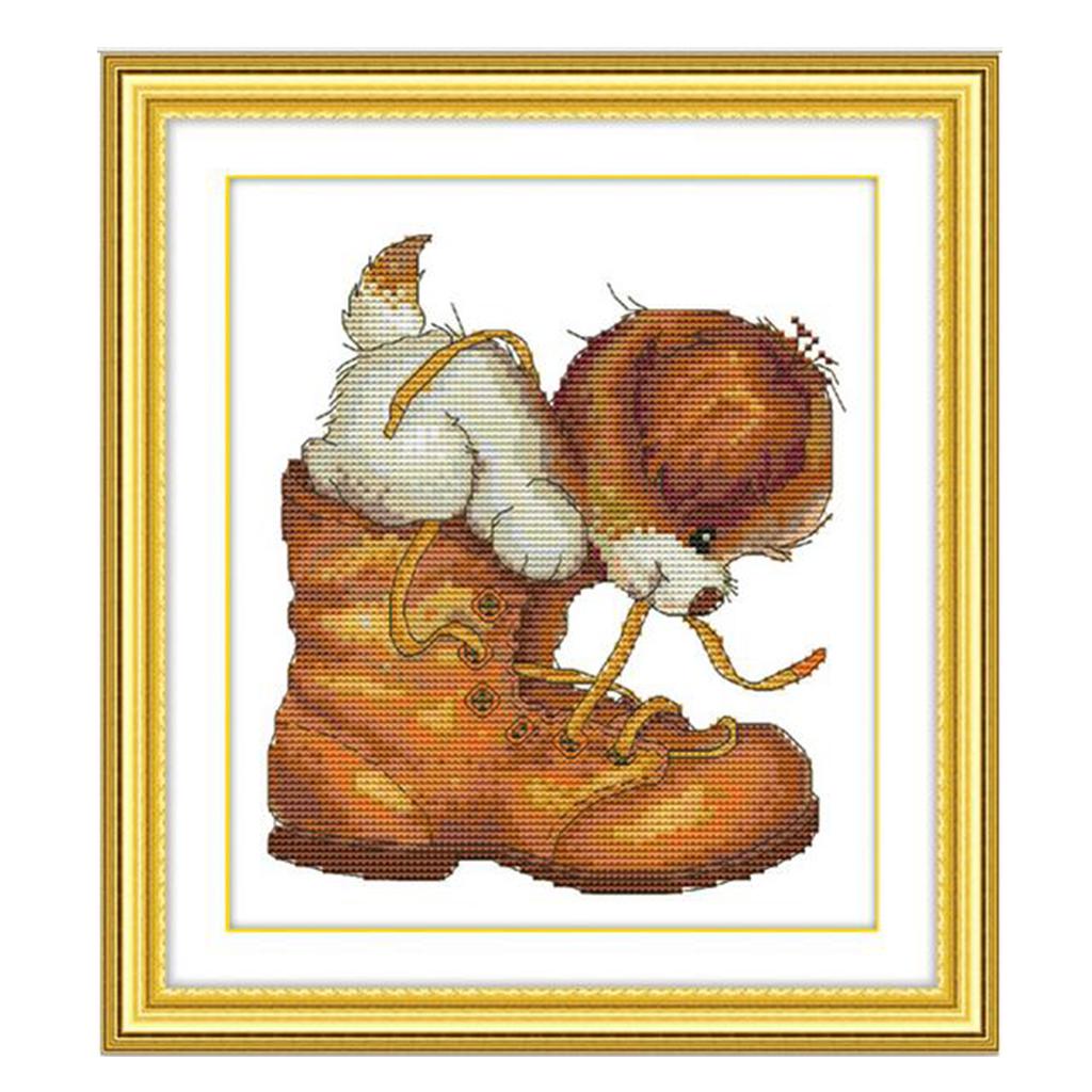 Kits de Bordado em Ponto Cruz  - Cross Stitch Stamped Kits Beginners avaliação e preço
