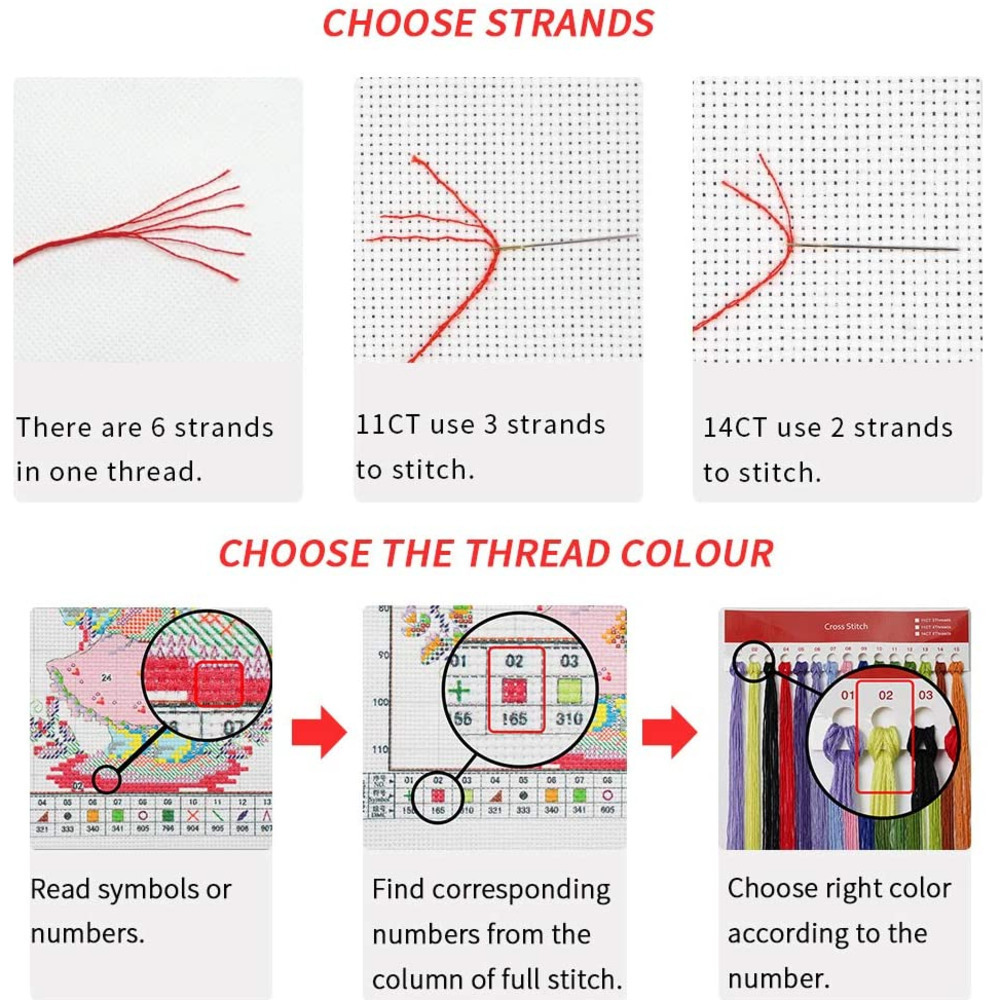Paisagem van gogh diy ponto cr - Cotton Embroidery Thread Skeins avaliação e preço